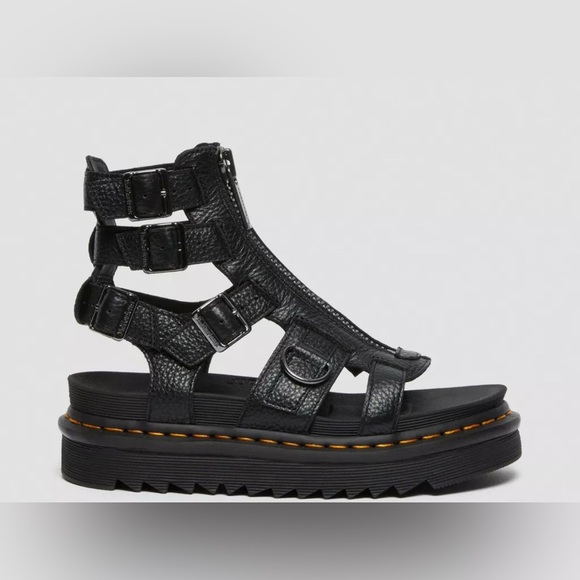 Dr Martens OLSON ZIPPED LEATHER STRAP SANDALS - Picture 3 of 12